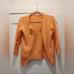 Orange cardigan